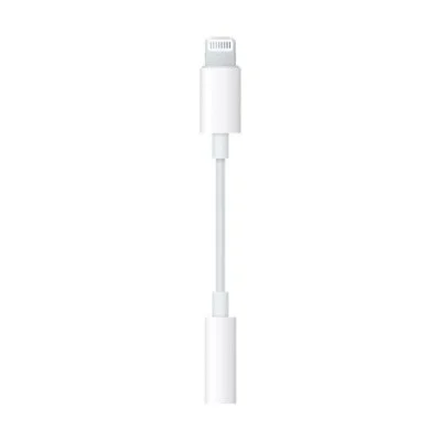 Apple Lightning To 3.5 Mm Headphone Jack Adapter &ndash; White